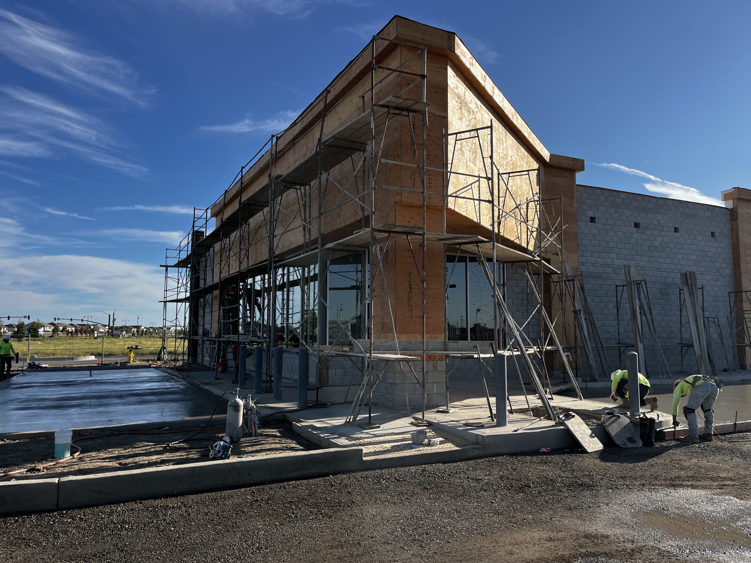 Crew on site in Lathrop CA